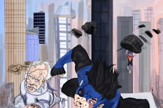 sketch your characters, comic art, or anime manga design