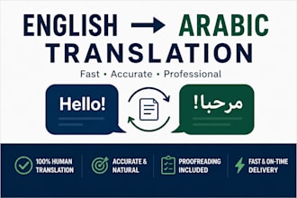 translate english to arabic manually and accurately