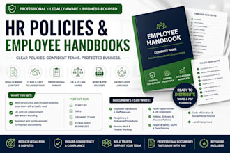 write professional HR policies and employee handbooks for your business