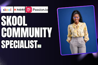 setup skool online course skool community skool manager kajabi passion io