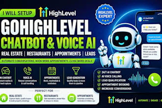 go high level chatbot ghl voice ai real estate restaurants appointment leads