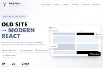 redesign your website into a modern UI