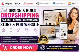 claude dropshipping online fashion beauty electronic store pod website design