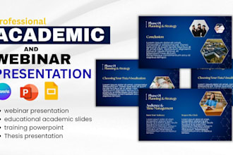 design webinar presentation, educational academic slides, training powerpoint