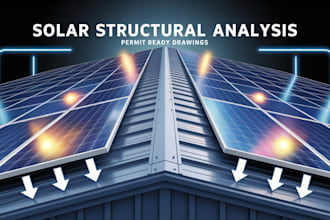 do structural drawings for permit and solar panel load calculation