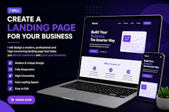 creat landing page for your business