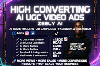 ai ucg video ad zeely ai ad campaign ai movie tralier for facebook and instagram