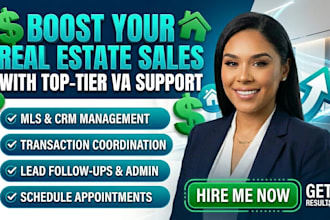 be your expert real estate virtual assistant and CRM manager
