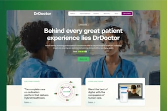 design a modern medical website, healthcare website, and clinic website