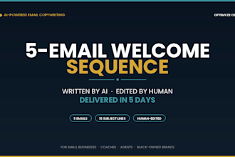 write a high converting ai powered email welcome sequence for your brand