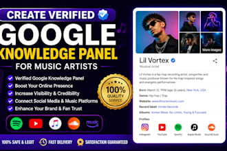 create verified google knowledge panel for music artists