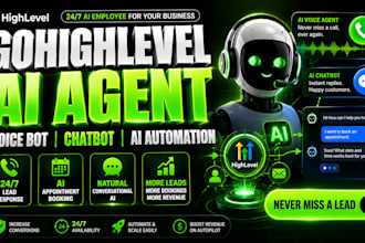 setup gohighlevel ai agent, voice bot and chatbot automation