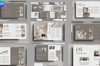 canva business document brochure company profile branded PDF