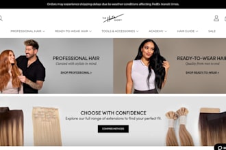 hair extension website hair extension shopify store wix hair extension website