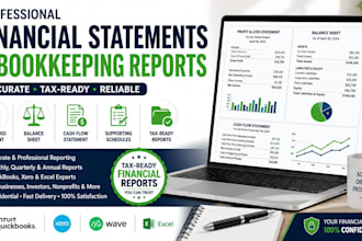 prepare profit and loss, balance sheet, and cash flow reports