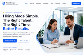 design wix hiring website recruiter employment agency website staffing website