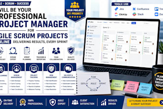 be your professional project manager for agile scrum projects online