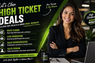 be your sales closer sales person telemarketing sdr sales agent