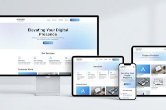 design a modern responsive website
