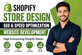 shopify store design shopify SEO speed optimization shopify website development