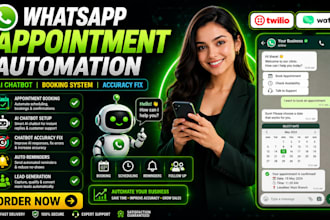 do whatsapp appointment automation, whatsapp ai chatbot, fix ai chatbot accuracy