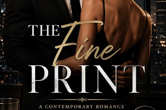 design a professional romance or mafia book cover