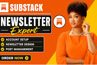 setup substack account design substack newsletter manage substack post