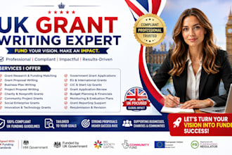 be your UK grant writing consultant for winning proposals