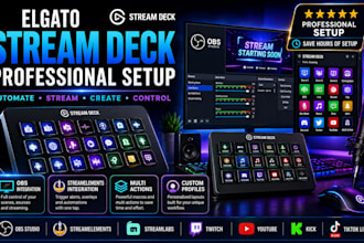 setup and customize your elgato stream deck professionally
