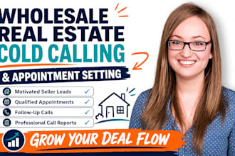 wholesale real estate cold calling and appointment setting