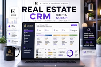 build a notion CRM system for real estate agents and property managers