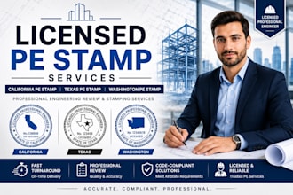 licensed pe stamp california pe stamp, texas pe stamp, washington pe stamp