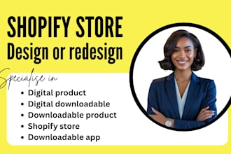 create digital product shopify store digital downloadable product shopify store