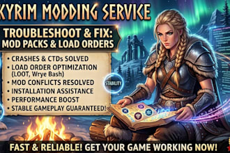 troubleshoot and fix skyrim mod packs and load orders