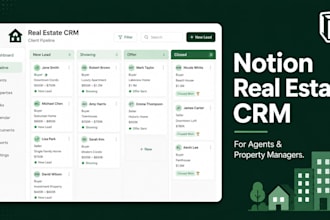 build a notion CRM system for real estate agents and property managers