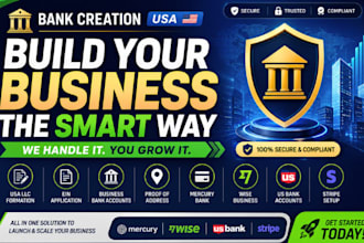 create USA bank account for llc with mercury wise stripe setup