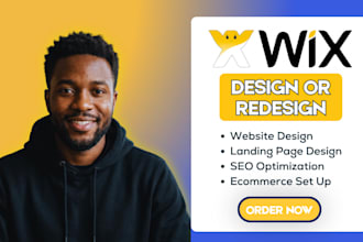 wix website redesign, wix website design, and build responsive wix website