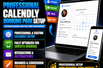 create a professional calendly booking page setup