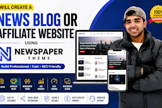 create a news blog or affiliate website using newspaper theme