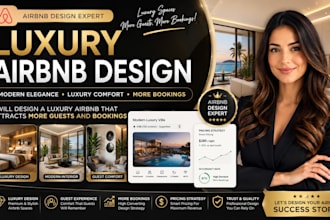 design a luxury airbnb that attracts more guests and bookings