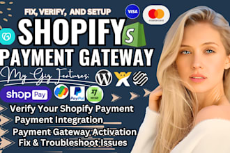 setup shopify store, effortlesly verify your shopify payments issues, or wix
