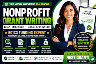 nonprofit grant writing grant research grant application 501c3 funding