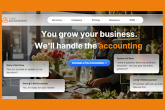 build CPA website bookkeeping website tax website accounting,  finance website