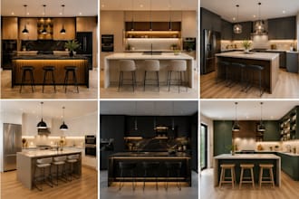 3d kitchen remodel, cabinet, bathroom interior design