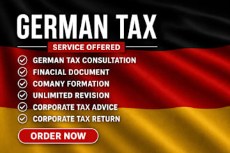 do german tax filing, corporate tax, vat return, bookkeeping, steuerberater