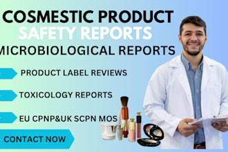 do cosmetic registration,label review,product safety report