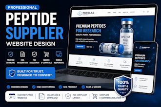 peptide supplier website, coa integration, peptide supplier ecommerce website