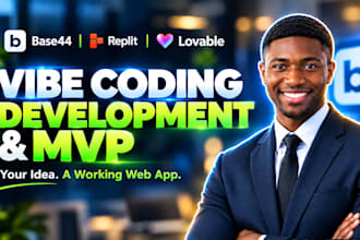 build base44 expert mvp, replit app, lovable web app, vibe coding saas,superbase
