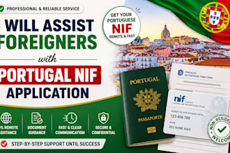 assist foreigners with portugal nif application