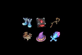 create pixel art icons sprites game assets 8 bit 16 bit tileset rpg indie